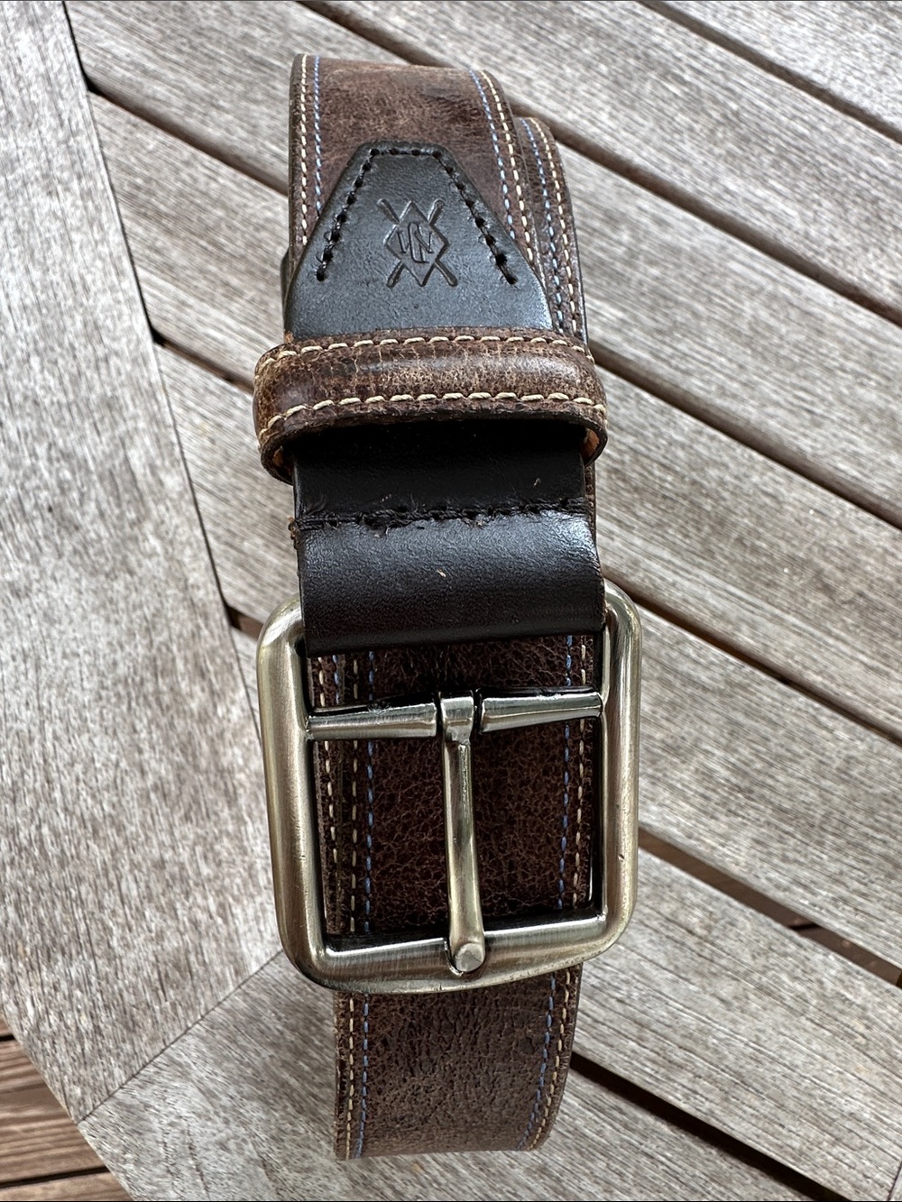 Martin Dingman Belt Mens 36 Brown Weathered Latigo Leather Handmade USA 20771